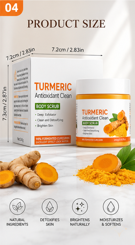 Radiant Glow Turmeric & Citrus Exfoliating Body Scrub