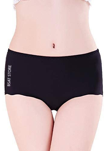 Women's Ice Silk Blend Invisible Lines No Show Hipster Panty (Pack of 4)