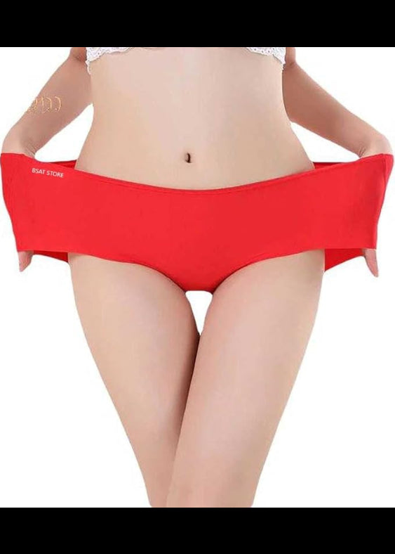 Women's Ice Silk Blend Invisible Lines No Show Hipster Panty (Pack of 4)