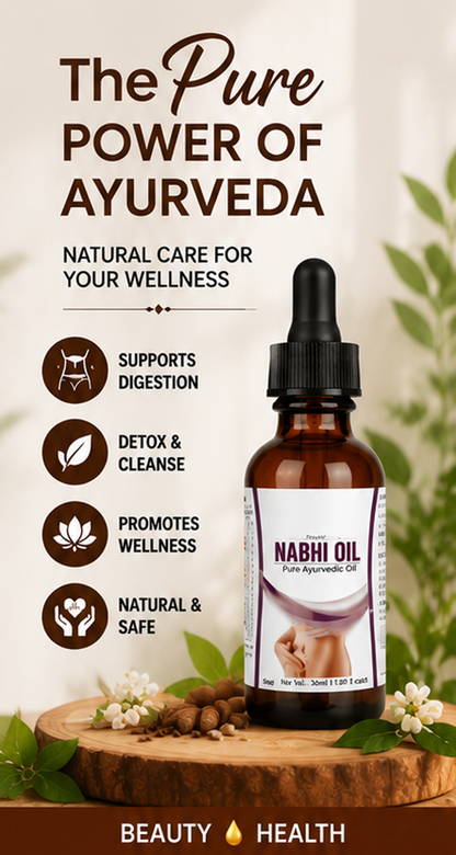 Ayurvedic Nabhi Care Oil – Daily Navel Massage & Skin Nourishing Oil