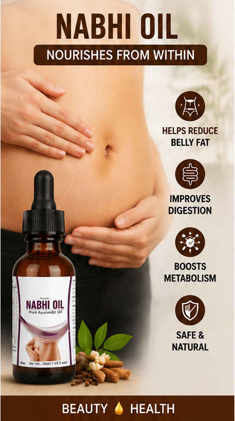 Ayurvedic Nabhi Care Oil – Daily Navel Massage & Skin Nourishing Oil