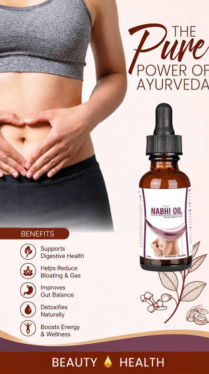Ayurvedic Nabhi Care Oil – Daily Navel Massage & Skin Nourishing Oil