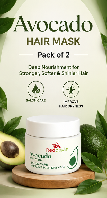 Avocado Hair Mask for Dry & Damaged Hair – Pack of 2