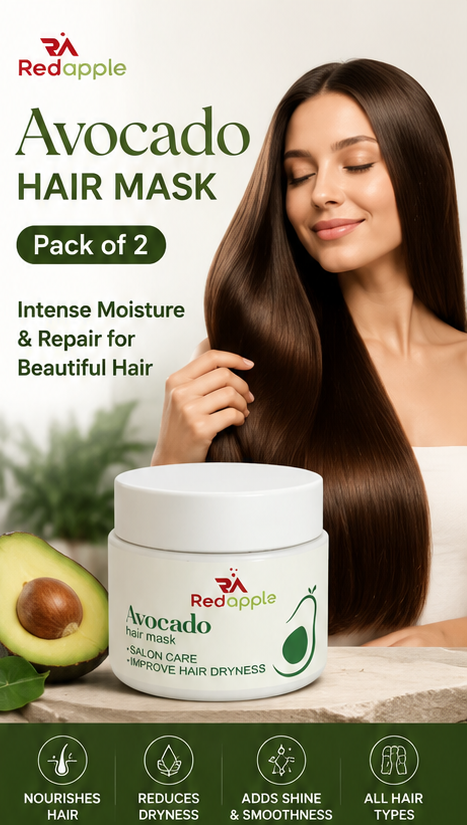 Avocado Hair Mask for Dry & Damaged Hair – Pack of 2