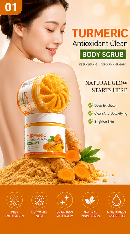Radiant Glow Turmeric & Citrus Exfoliating Body Scrub