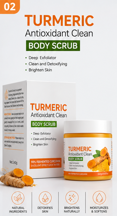 Radiant Glow Turmeric & Citrus Exfoliating Body Scrub