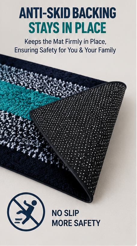 Kitchen Runner Floor Mat & Runner Super Absorbent Anti Skid Mats for Bathroom/Bedroom/Kitchen