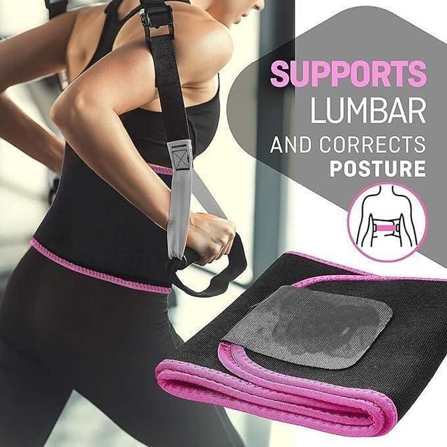 FlexFit Waist Trainer & Back Support Belt (Adjustable Trimmer Belt)