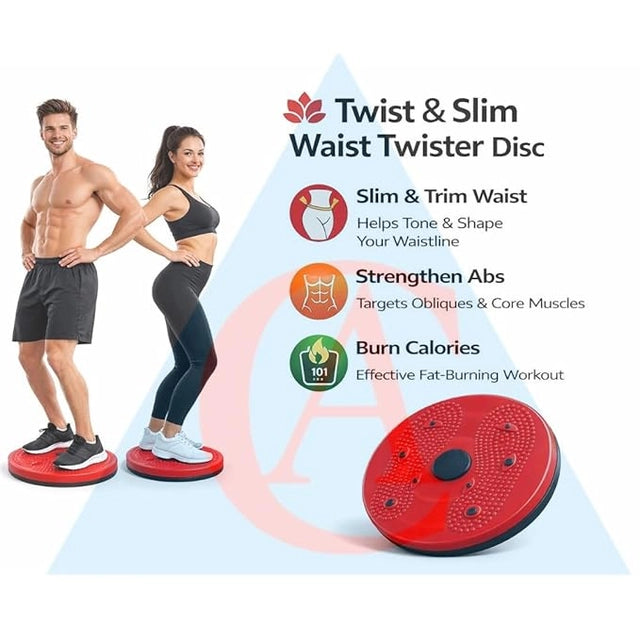 Twist & Slim Waist Twister Disc – Abdominal Exerciser, Body Toner & Core Fitness Disc