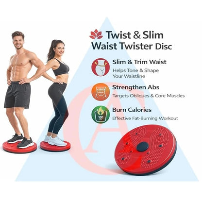 Twist & Slim Waist Twister Disc – Abdominal Exerciser, Body Toner & Core Fitness Disc