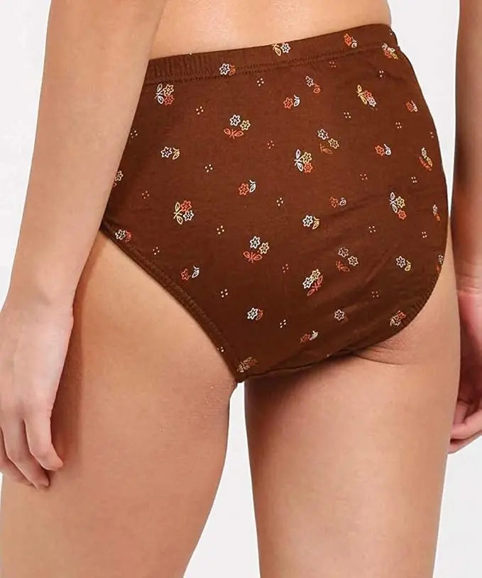 Women’s Comfort Fit Printed Hipster Panty – Pack of 5