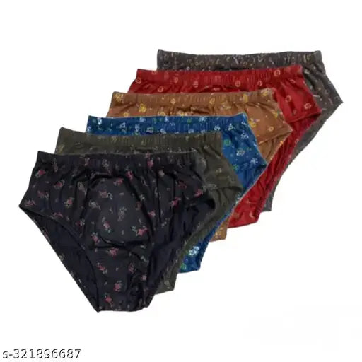 Women’s Comfort Fit Printed Hipster Panty – Pack of 6