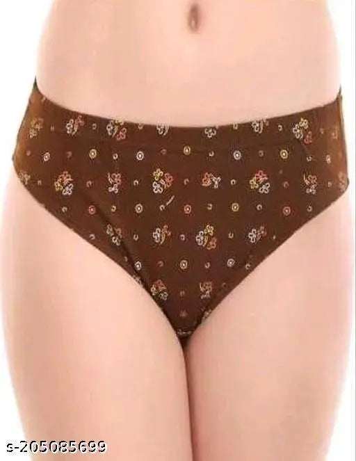 Women’s Comfort Fit Printed Hipster Panty – Pack of 4