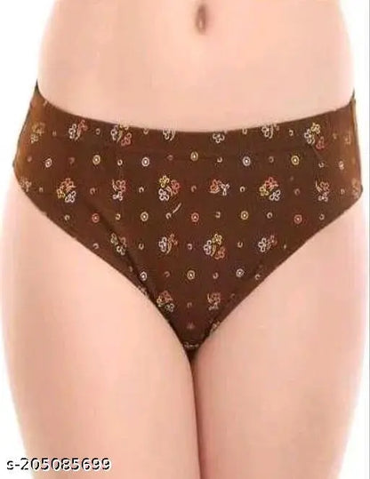 Women’s Comfort Fit Printed Hipster Panty – Pack of 4