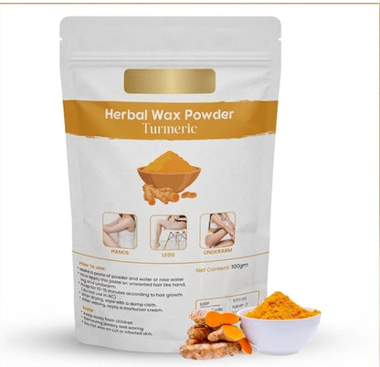 Herbal Turmeric Hair Removal Wax Powder – Smooth & Glowing Skin Formula (Pack of 3)